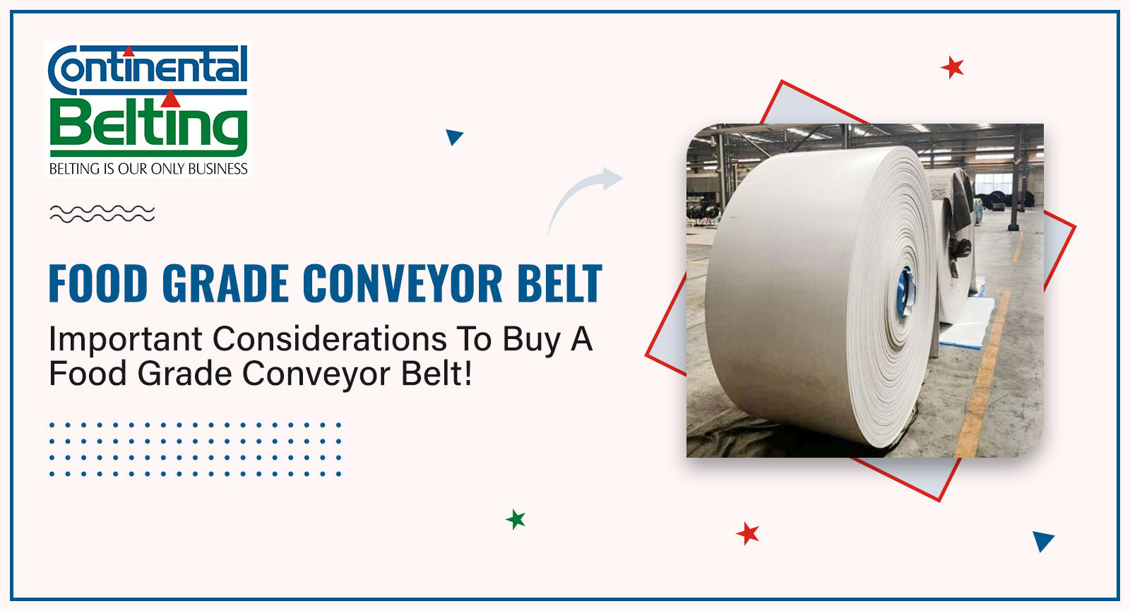 Important Considerations To Buy A Food Grade Conveyor Belt!, Continental Belting Pvt Ltd